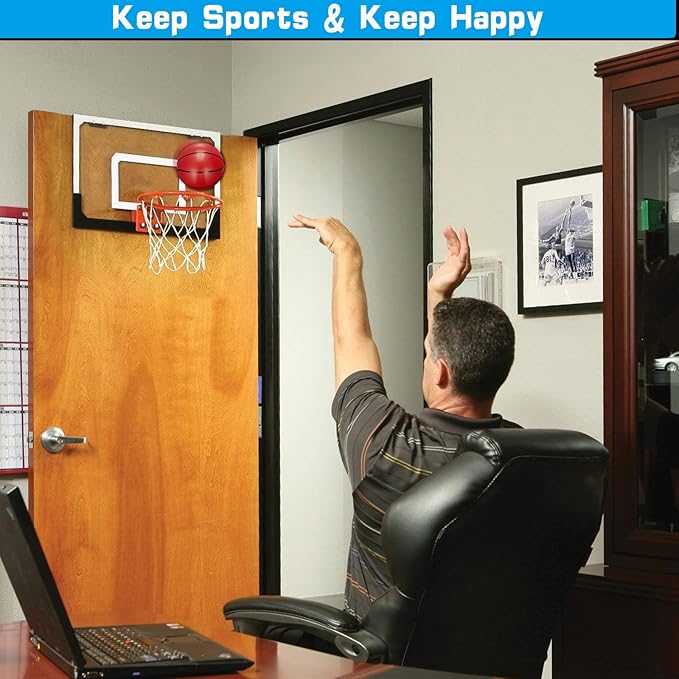 Mini Basketball Hoop Set for Kids Adults 4 Small
