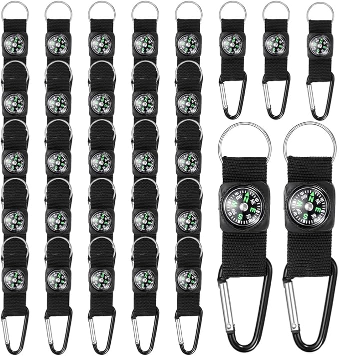 30 Pcs Belt Clip Compass Black Prize Belt