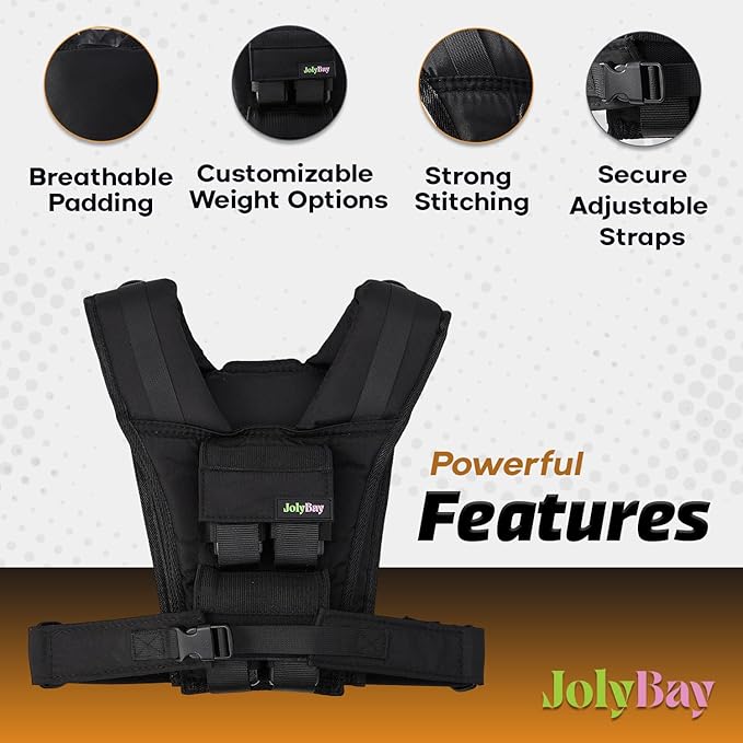 Adjustable Weighted Vest for Men ā 20 LBS | 35 LBS Compact Fitness Vest with Durable Oxford Cloth, Ideal for Running, Cardio, CrossFit, Gym, Core Balance, Posture Support, and Strength Training