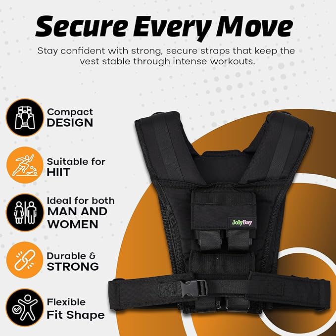 Adjustable Weighted Vest for Men ā 20 LBS | 35 LBS Compact Fitness Vest with Durable Oxford Cloth, Ideal for Running, Cardio, CrossFit, Gym, Core Balance, Posture Support, and Strength Training