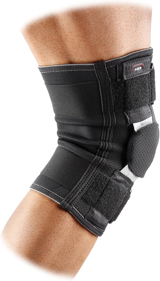 McDavid Knee Brace with Side Hinges. Maximum Knee Support & Compression for Stability & Recovery Aid, Patella Tendon Support, Tendonitis Pain Relief, Ligament Support, Hyperextension. Men & Women