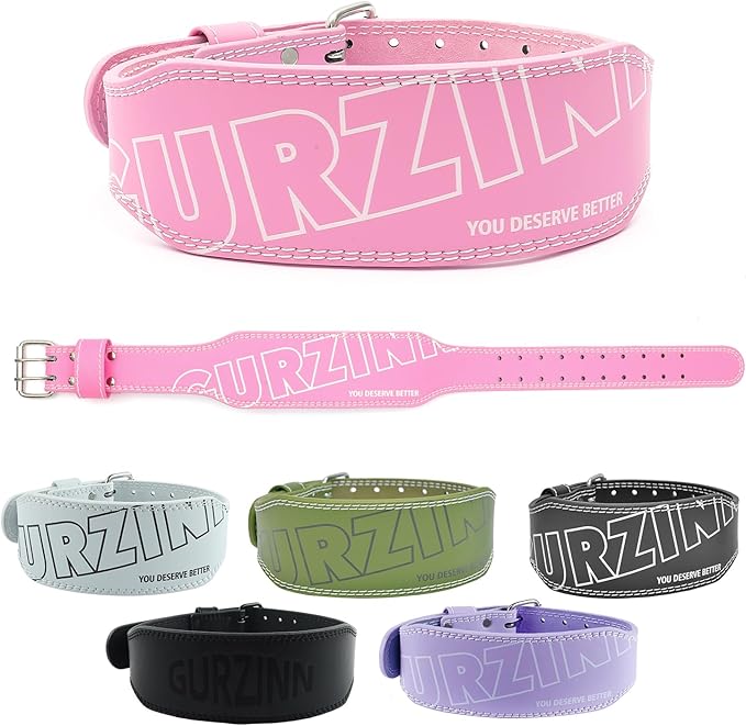 9mm Leather Fitness Weight Lifting Belt for Women&Men 4 Inches