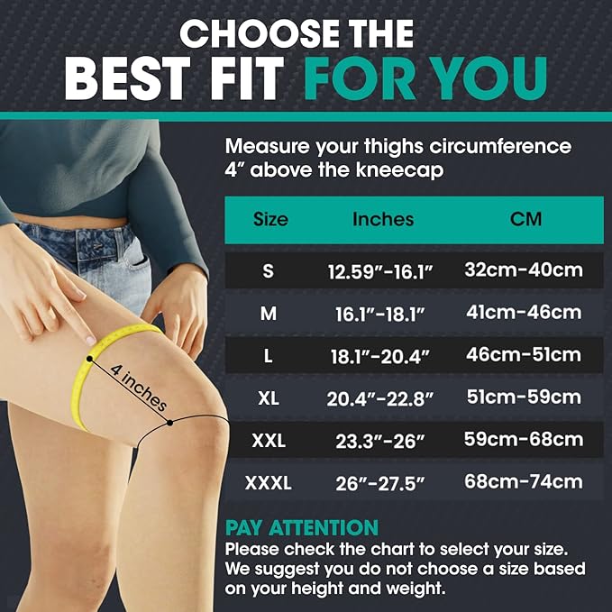 Modvel 2 Pack Knee Brace for Women & Men - Workout Knees Compression Sleeve for Knee Pain Relief Joint Support for ACL, Arthritis, Meniscus Tear Knees Brace for Sports, Rodilleras para Gym Fitness