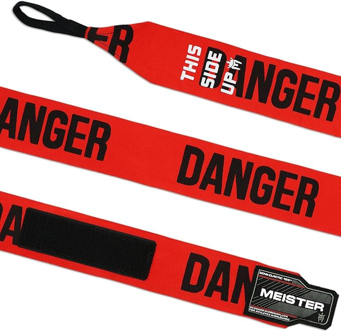 Meister Adult 180" Semi-Elastic Hand Wraps for MMA & Boxing (Pair)