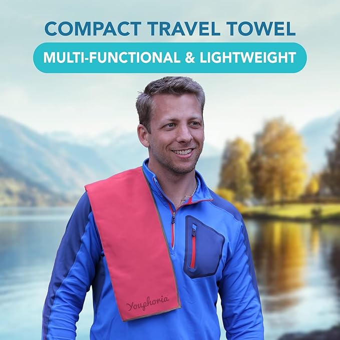 Youphoria Microfiber Travel Towel Fast Drying Lightweight -