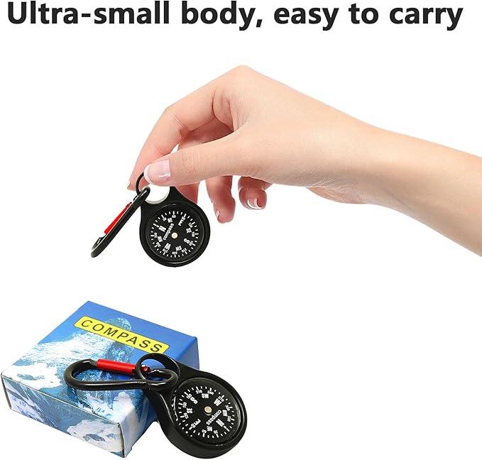 2PCS Pocket Compass Hiking Compass Portable Small Compass