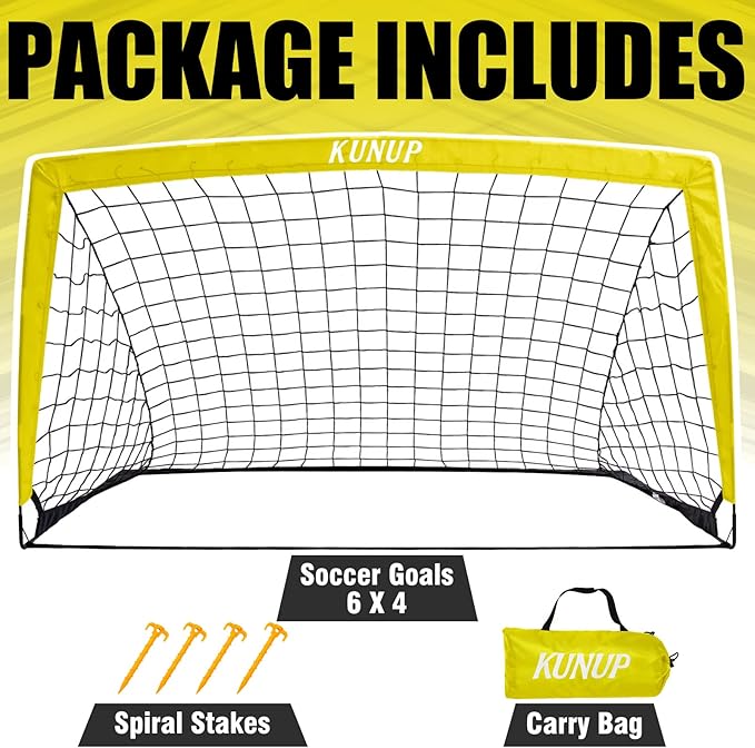 Kids Soccer Goal for Backyard 5×3, 6×4, 6×4, 9×5FT 9×5FT Easy
