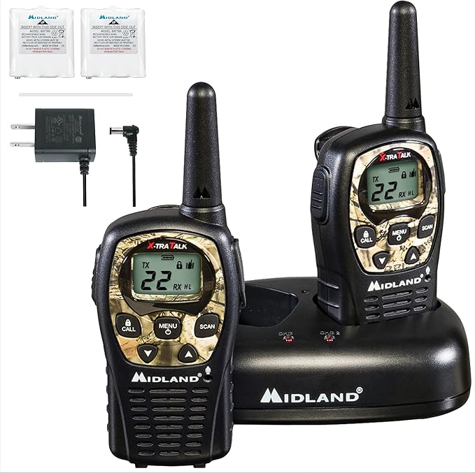 Midland LXT535VP3 FRS Walkie Talkie - Long Range 2 Radios)
