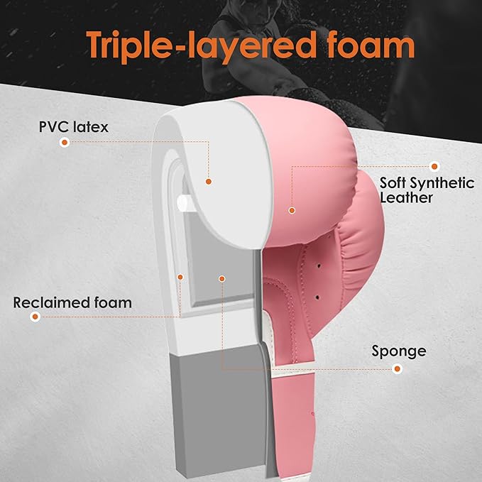 MaxxMMA Pro Style Boxing Gloves for Men & Women, Training Heavy Bag Workout Gloves, Muay Thai, Sparring Kickboxing Punching Bag Work Fight Gloves
