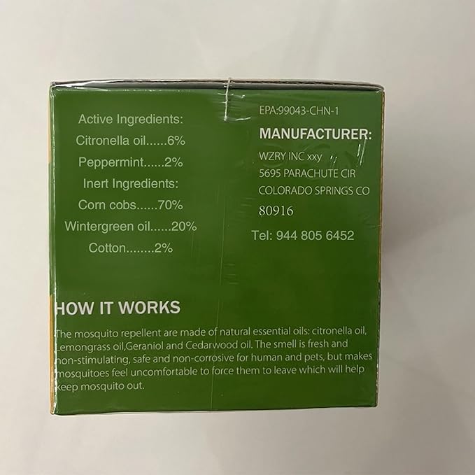 4 Pack Powerful Mosquito Repellent - Natural Deet