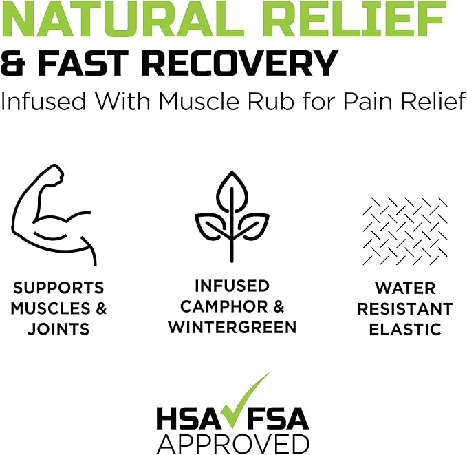 Herbal-Infused, Therapeutic Sports Tape – Stretchable, Breathable & Patented Medical Grade Kinesiology Tape for Natural Relief in Muscles, 20 Precut, 10” Strips