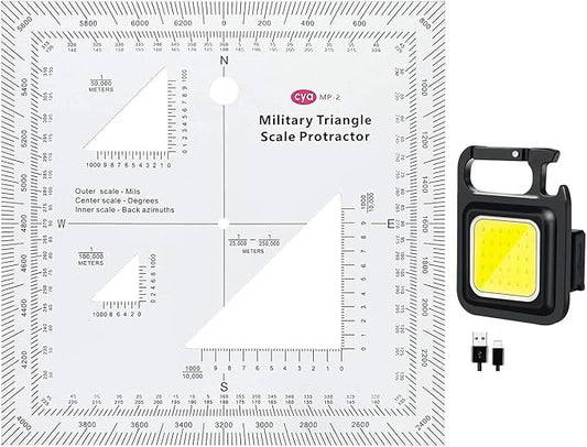 1.2mm Transparent Plastic Military UTM/MGRS Coordinate Scale Map
