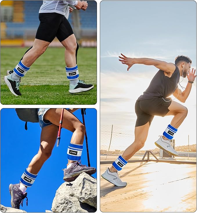 Adjustable Ankle Weights for Women Men 1 Pair 2 4 4 6 6 8 8 10 10 LBS 1-5 LB