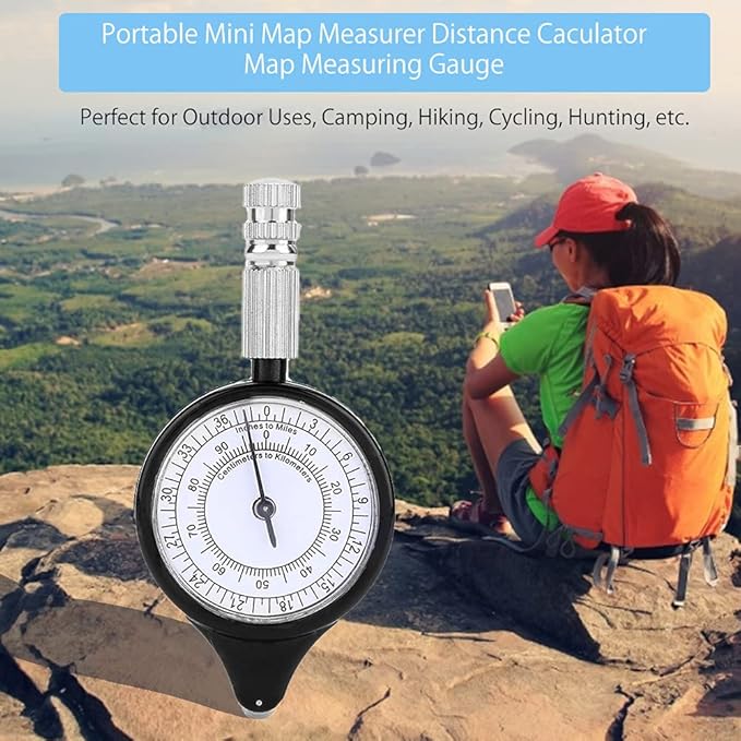 Map Measuring Gauge Meter Scale Mileage Odometer Map