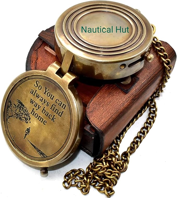 Military Compass for Hiking and Survival- Waterproof Brass 2 inch