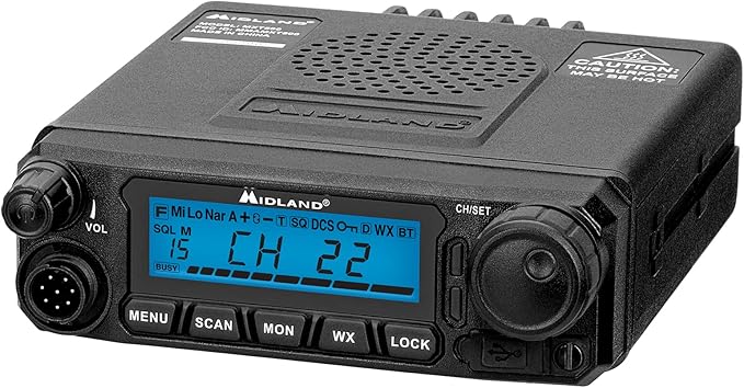 Midland – MXT500-50 Watt GMRS MicroMobile® Two-Way Radio 8 Repeater 2.1dB Unity