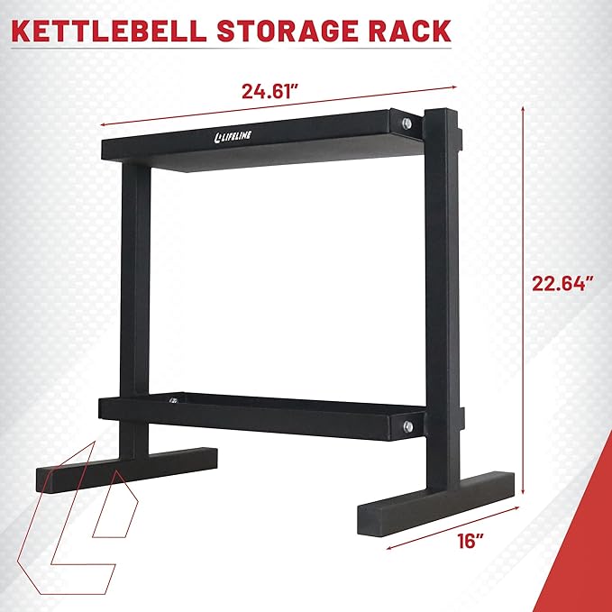 Lifeline Fitness Kettlebell Storage Rack
