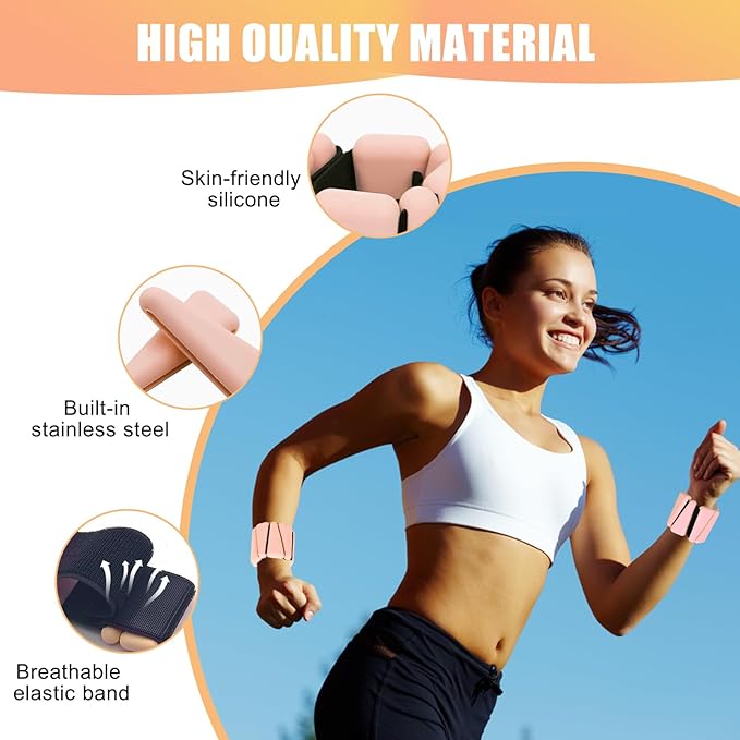 Adjustable Wearable Wrist Weights for Women and Man 2 (1lb (1lb Each)