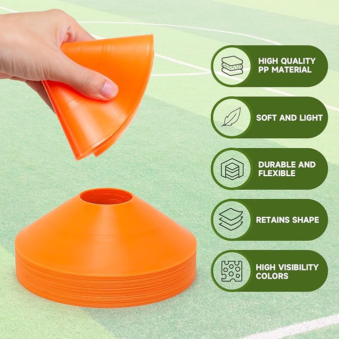35 PCS Agility Soccer Cones for Training