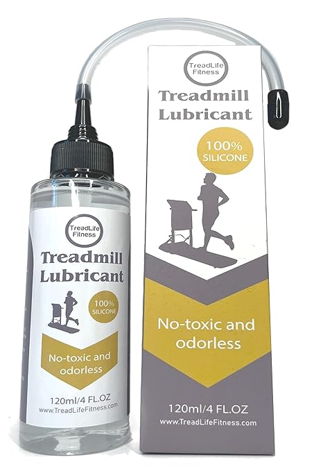 100% Silicone HIGH Performance Treadmill Belt Lubricant - 4 Ounce Bottle - Easy to Use Applicator Tube - Comes with Instructions