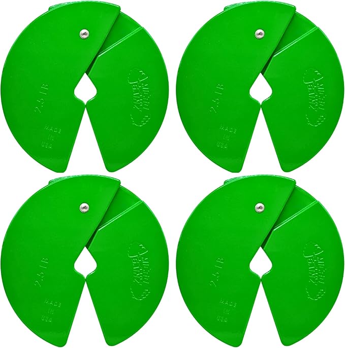 Micro Gainz Dumbbell Fractional 2.5 lb Weight Plate, Ideal for Micro Loading, (Choose Color) 4 Piece Fractional Weight Plates, Designed for Dumbbell Training, Made In USA