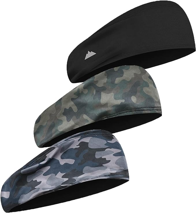 Mens Sweat Bands - Sport Headbands for Men - Workout Headbands for Women - Running Headband -Tennis Athletic Sweatband