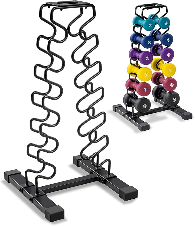 Marcy Strength Training Dumbbell Rack, Wire Frame Minimalist Dumbbell Storage