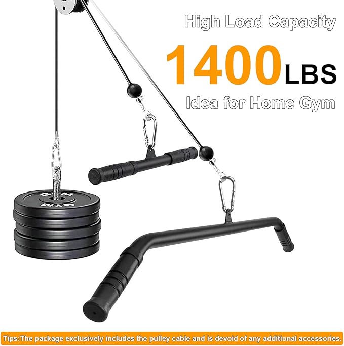 32.8Ft/98.4Ft Fitness Pulley Cable,1/4"(6mm) Gym Steel Cable for DIY Home Gym, Gym Cable Replacement for Pulley Cable Machine, DIY Home Gym,TPU Coated
