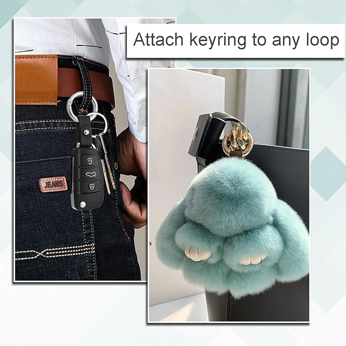 10 Pack 3/4 Inch Trigger Spring O Rings, Metal Round Carabiner Clip Snap Hook, Spring Keyring Buckles for Replacement Purse Strap, Paracord Lanyard Clips, Keychain Rings Hardware DIY Crafts Making