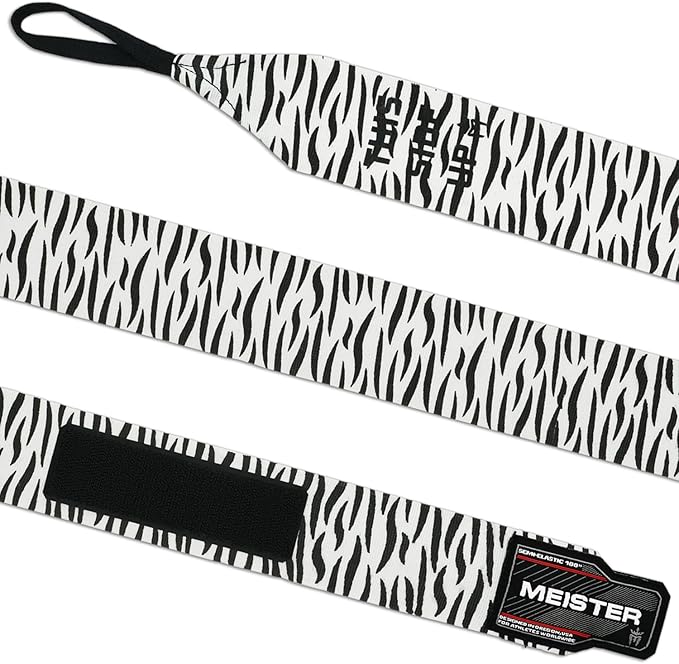 Meister Adult 180" Semi-Elastic Hand Wraps for MMA & Boxing (Pair)