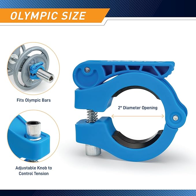 Marcy Adjustable Nylon Resin Olympic (2-inch) Barbell Lock OBC-9BL