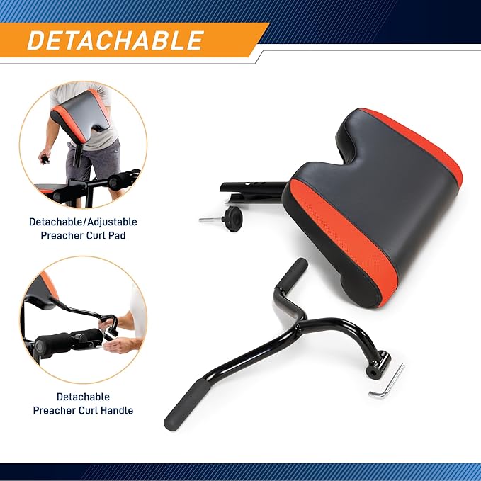 Marcy Adjustable Olympic Weight Bench with Leg Developer MKB-979