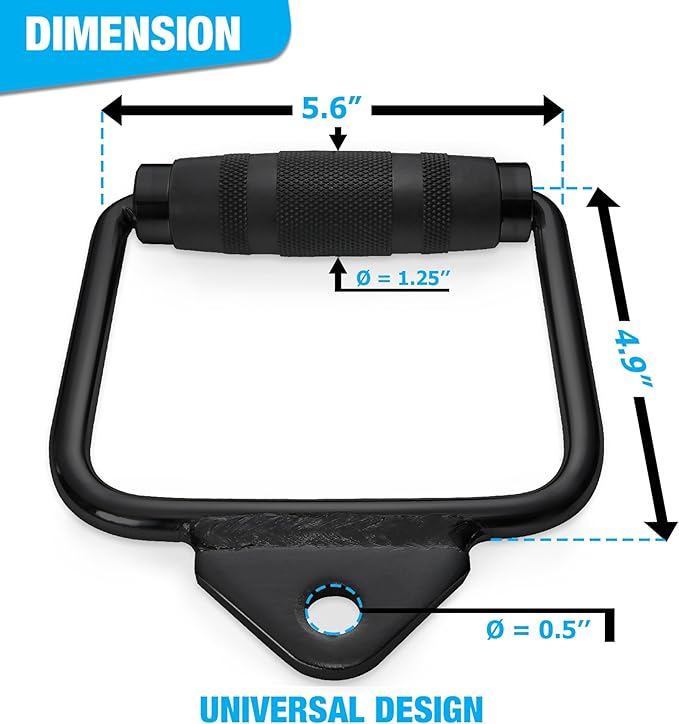 A2ZCARE LAT Pull Down Cable Machine Attachment - Cable Machine Accessories for Home Gym with Multi Option