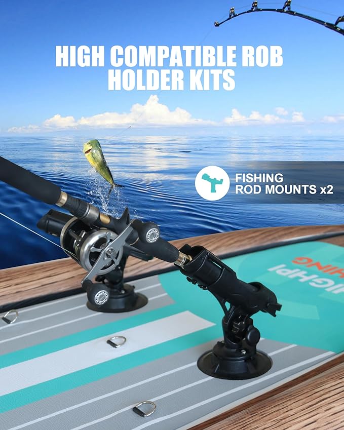 Highpi Inflatable Stand Up Paddle Board for Youth and Adults – Wide Sup with Premium Accessories, Blow Up Paddleboard for Surfing, Fishing, Yoga & More