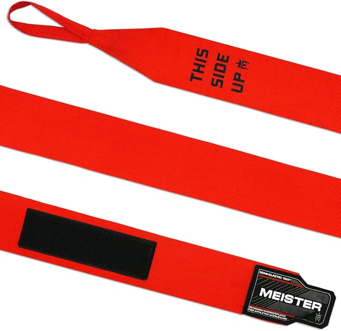 Meister Adult 180" Semi-Elastic Hand Wraps for MMA & Boxing (Pair)