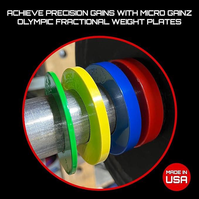 Micro Gainz Olympic Fractional Weight Plates Set 10 Piece