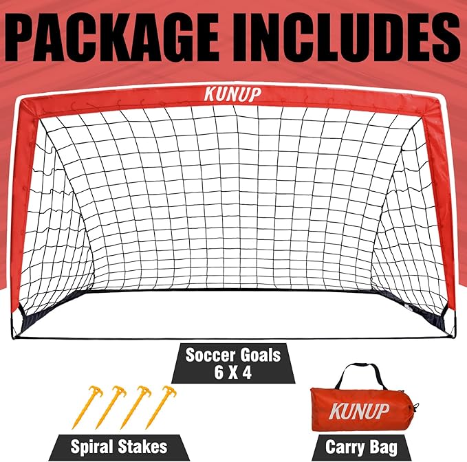 Kids Soccer Goal for Backyard 5×3, 6×4, 6×4, 9×5FT 9×5FT Easy
