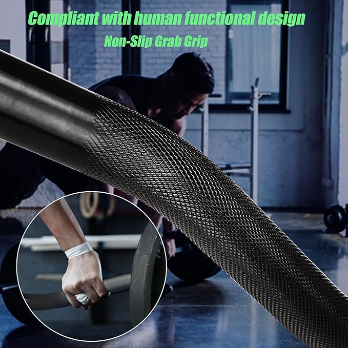 47" EZ Curl Bar Weight Lifting Bar 1-inch 2 Star (220lb Weight