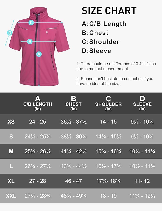 Little Donkey Andy Women's Short Sleeve Jacket Windproof Lightweight Vest for Golf Hiking Running