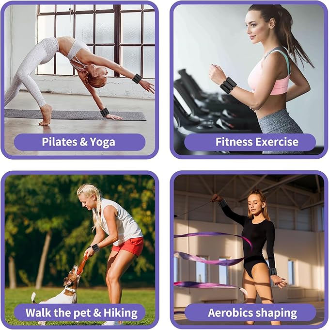 Ankle Weights for Women Set of 2 (1Lb Each)