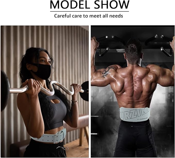 9mm Leather Fitness Weight Lifting Belt for Women&Men 4 Inches