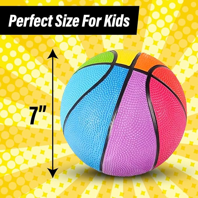 Mini Basketball (5 Pack) Small Basketball for Kids 7 inch