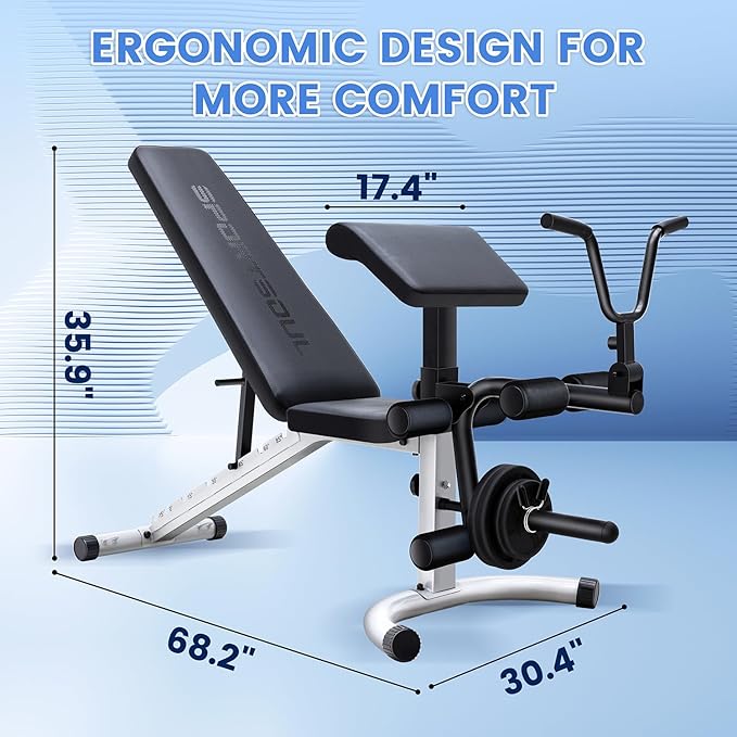 Adjustable Weight Bench Professional Utility Heavy Duty Workout
