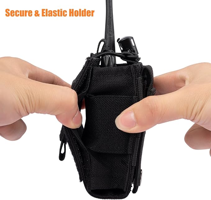 Adjustable Radio Pouch MOLLE Radio Holder for Tactical 5.56mm 7.62mm 7.62mm Magazine