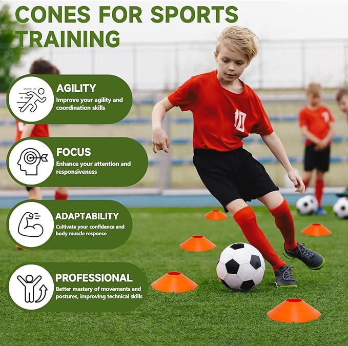 35 PCS Agility Soccer Cones for Training