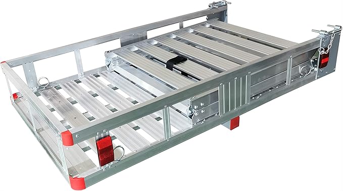 MAXXHAUL 70275 Aluminum Cargo Carrier | With 60" Folding Ramp | 53.5" x 29"