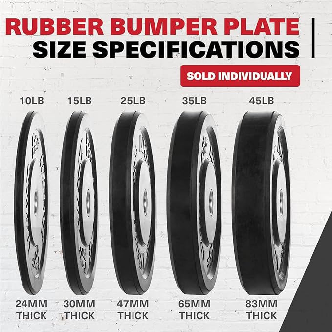 Lifeline Rubber Bumper Plate - Multiple Weight Options