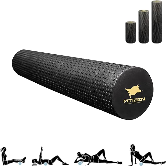 High-Density Foam Muscle Roller – Textured Foam Rollers 35" (FITIZEN 90 x 15 cm)