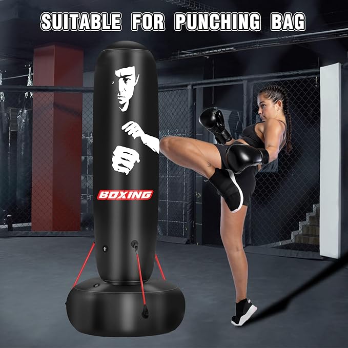 4 Pcs Punching Bag Elastic Cords, Boxing Bag Accessories for Strengthen The Rebound of The Punching Bag, Red, 12.6 inches, 50 Lbs