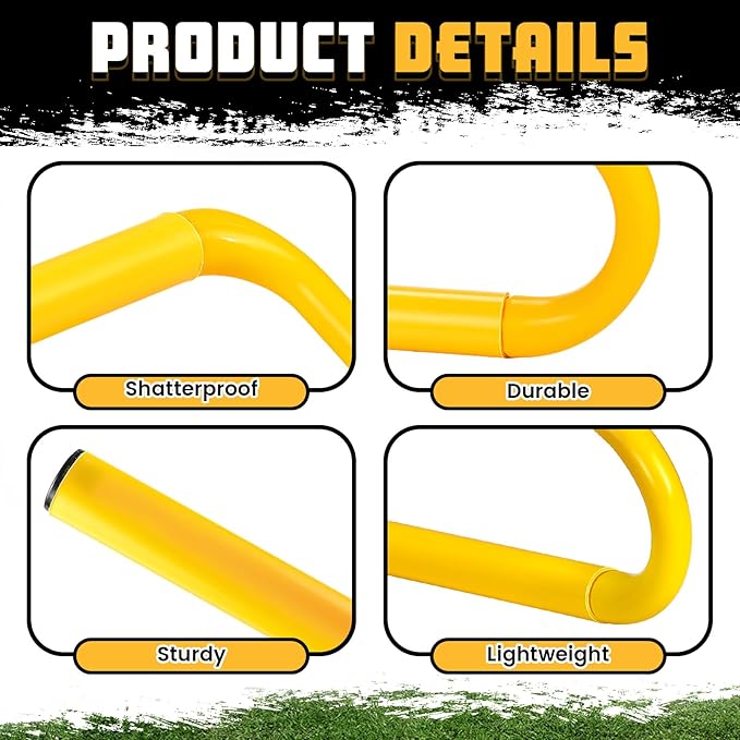 5 Pcs Speed Agility Training Hurdles Detachable Durable